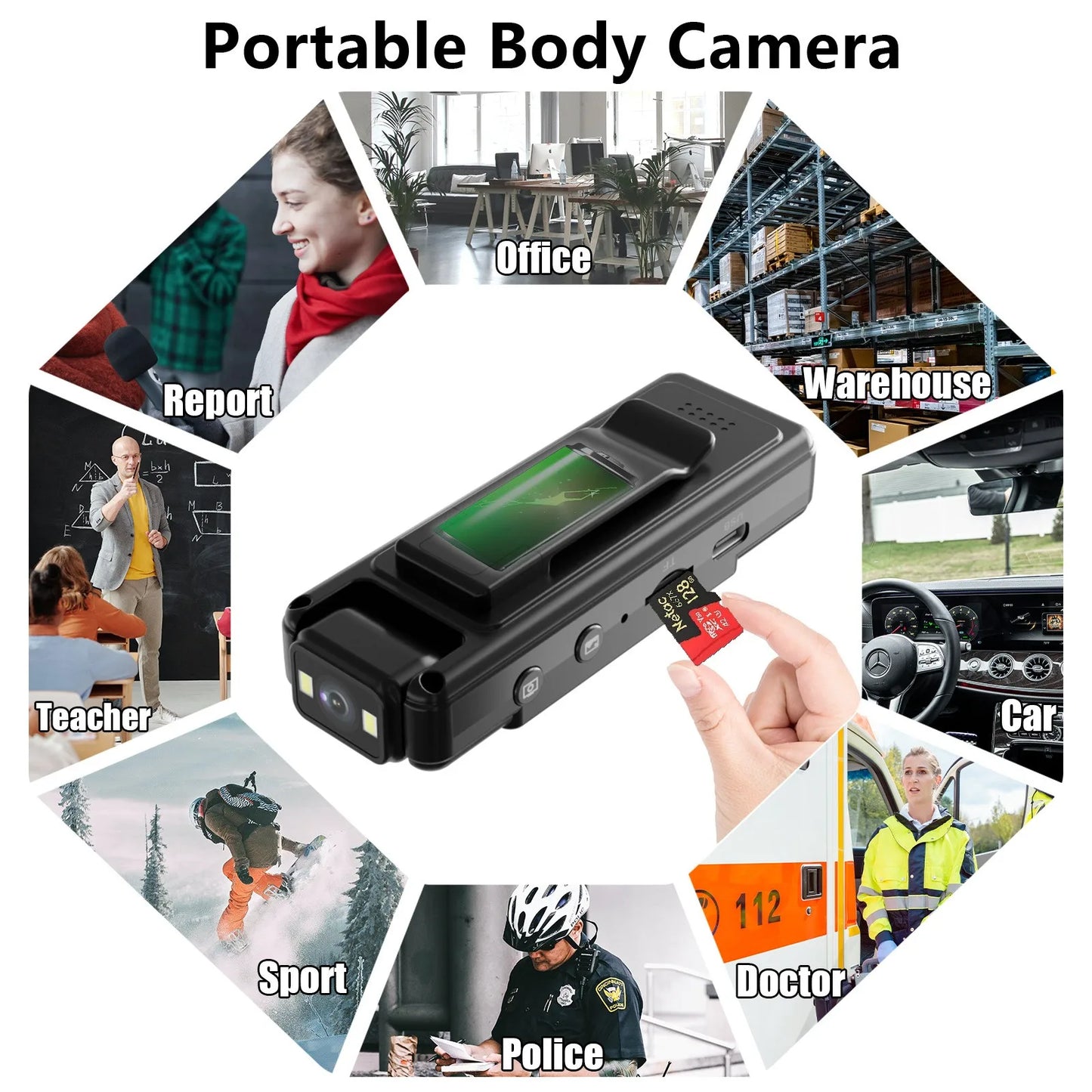 Mini Camera 1080P Portable Digital Video Recorder Worn Police Small Body Cam Night Vision DV Miniature Camcorde