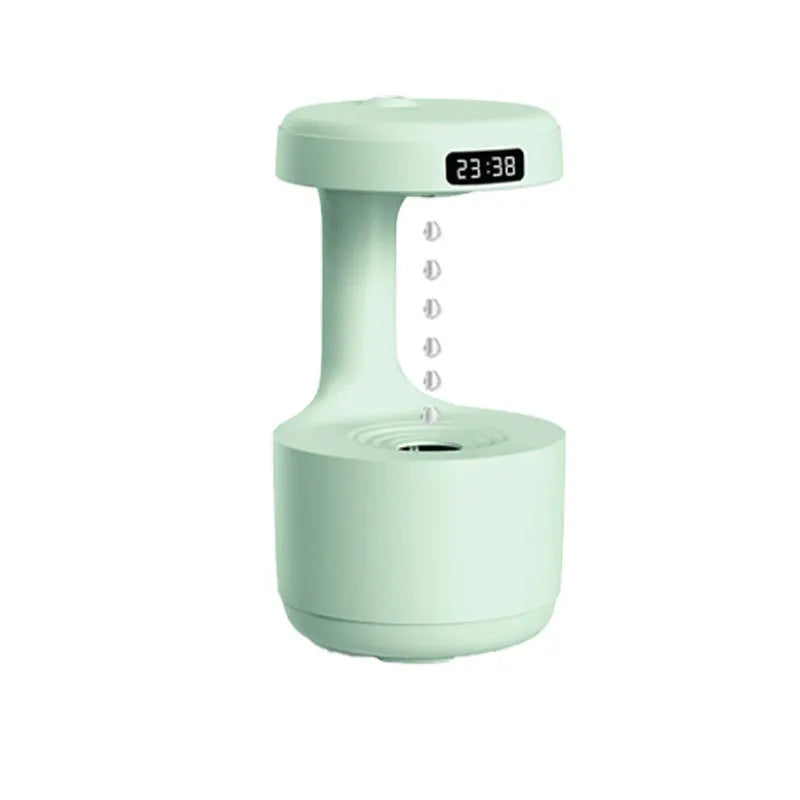 Anti Gravity Home Silent LED Intelligent Display Humidifier Anti Dry Burning Night Light Water Droplet Reflux Humidifier