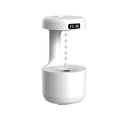 Anti Gravity Home Silent LED Intelligent Display Humidifier Anti Dry Burning Night Light Water Droplet Reflux Humidifier