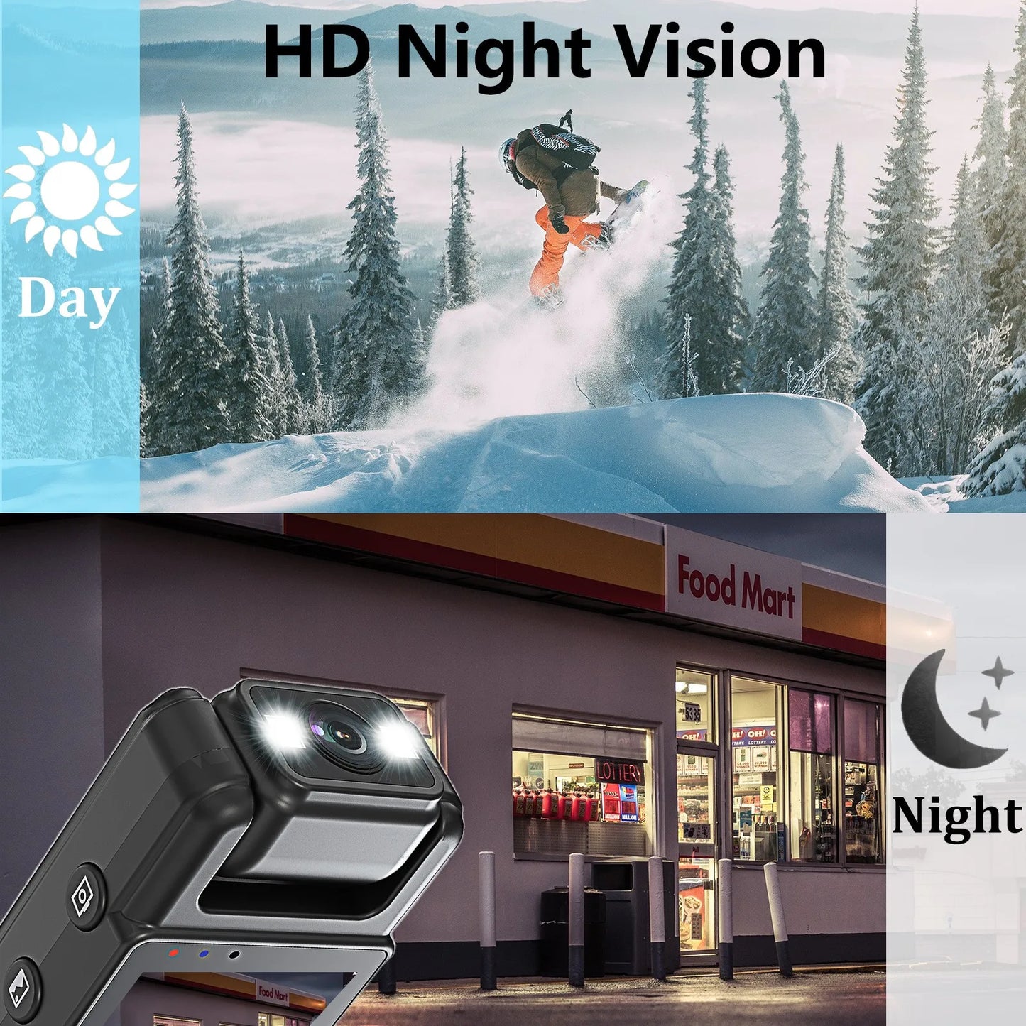 Mini Camera 1080P Portable Digital Video Recorder Worn Police Small Body Cam Night Vision DV Miniature Camcorde