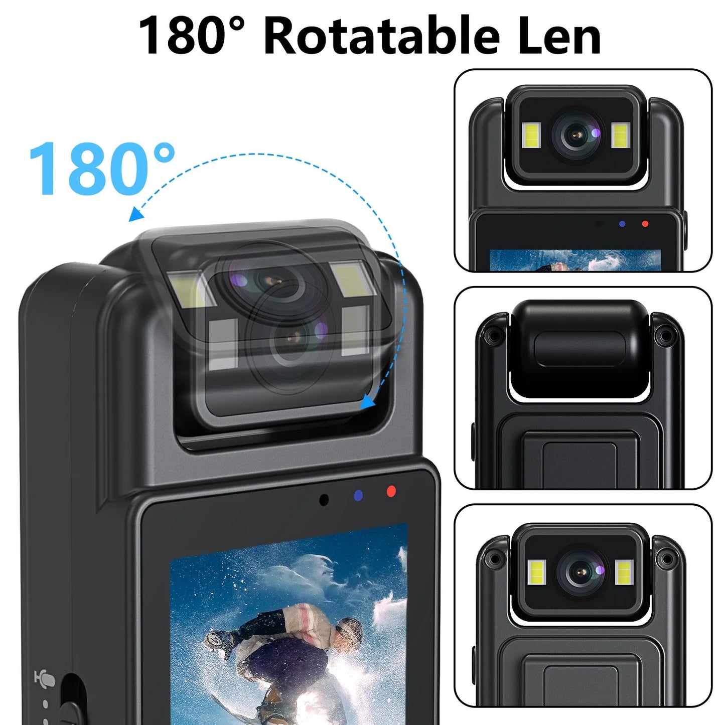 Mini Camera 1080P Portable Digital Video Recorder Worn Police Small Body Cam Night Vision DV Miniature Camcorde
