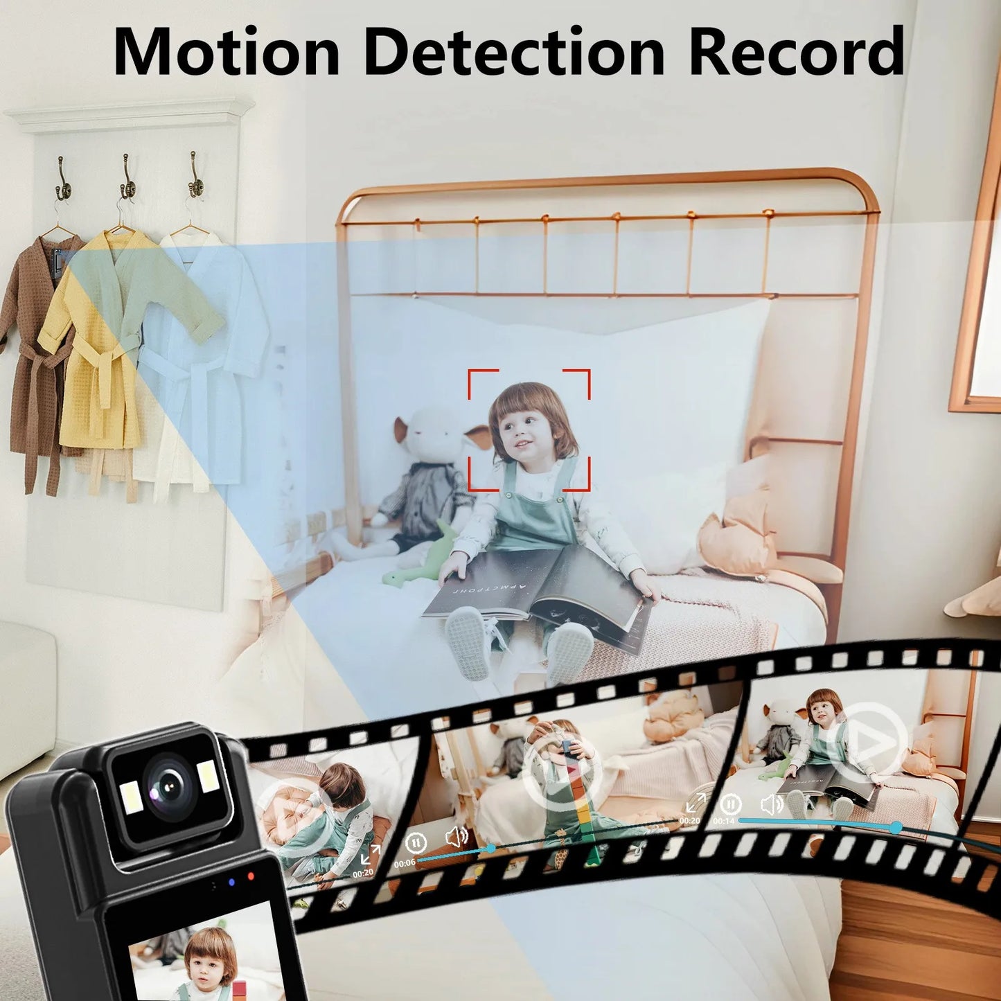 Mini Camera 1080P Portable Digital Video Recorder Worn Police Small Body Cam Night Vision DV Miniature Camcorde