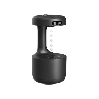 Anti Gravity Home Silent LED Intelligent Display Humidifier Anti Dry Burning Night Light Water Droplet Reflux Humidifier